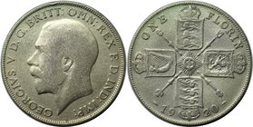 Europäische Münzen und Medaillen, Großbritannien / Vereinigtes Königreich / UK / United Kingdom. George V. Florin 1920, Silber. KM 817a. Spink 4022. S...