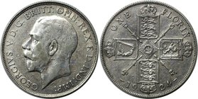 Europäische Münzen und Medaillen, Großbritannien / Vereinigtes Königreich / UK / United Kingdom. George V. Florin 1924, Silber. KM 817a. Spink 4022a. ...