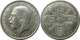 Europäische Münzen und Medaillen, Großbritannien / Vereinigtes Königreich / UK / United Kingdom. George V. Florin 1925, Silber. KM 817a. Spink 4022a. ...