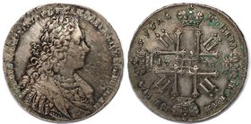Russische Münzen und Medaillen, Peter II. (1727-1729). Rubel 1728, Silber. Bitkin 53. Sehr schön-vorzüglich