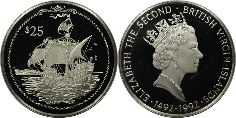 Weltmünzen und Medaillen, Britische Jungferninseln / British Virgin Islands. Ent...