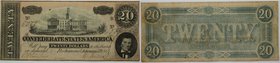 Banknoten, USA / Vereinigte Staaten von Amerika, Konförderierte Staaten von Amerika / Confederate States of America. 20 Dollars 17.02.1864. Richmond. ...