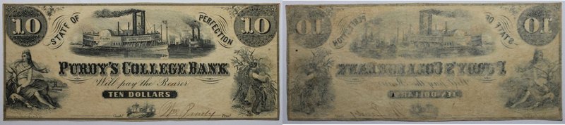 Banknoten, USA / Vereinigte Staaten von Amerika, Obsolete Banknotes. (Indianapol...