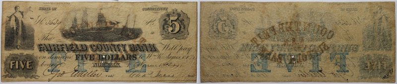Banknoten, USA / Vereinigte Staaten von Amerika, Obsolete Banknotes. Norwalk, Co...