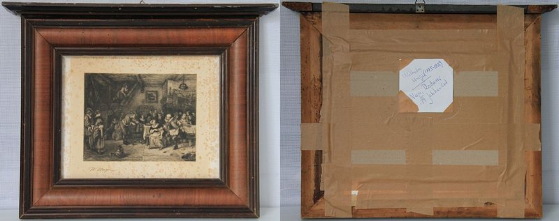 Kunst und Antiquitäten / Art and antiques. Gravüre. 19. Jahrhundert. Wilhelm Ung...