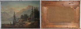 Kunst und Antiquitäten / Art and antiques. Ölgemälde. August Seidel. Bayerische Landschaft. Öl auf Leinwand. 48,3 cm x 35,4 cm. Ungerahmt