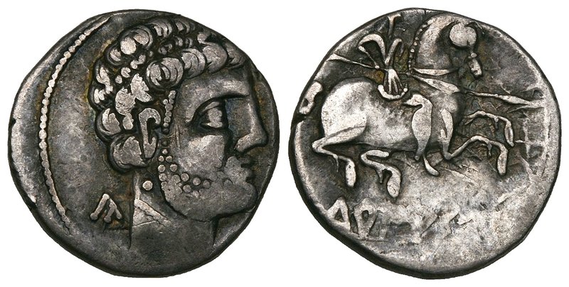 Spain, Celtiberian, denarii/drachms (7) of Barscunes, Osca (3), Segobriga and Tu...