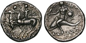 Italy, Calabria, Tarentum, didrachms (5), 3rd century BC, various types (cf. Vlasto 739, 746, 750, 773, 789), some with corrosion, some very fine (5)...