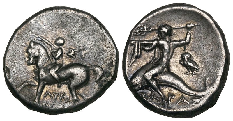 Italy, Calabria, Tarentum, didrachms (6), 3rd century BC, various types (cf. Vla...