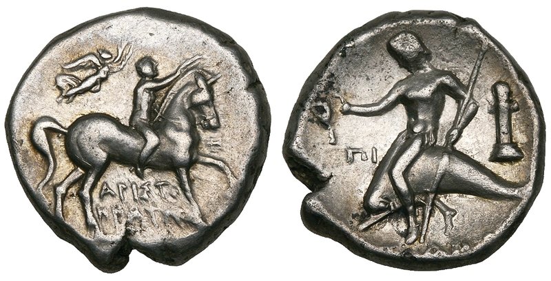 Italy, Calabria, Tarentum, didrachms (5), 3rd century BC, various types (cf. Vla...