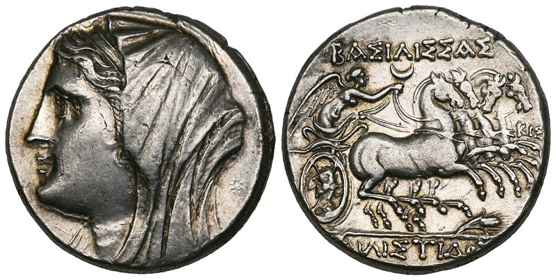 Sicily, Syracuse, Queen Philistis, wife of Hieron II (275-215 BC), 16 litrai, ve...
