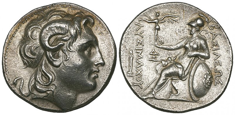 Kings of Thrace, Lysimachus (323-281 BC), tetradrachm, Lampsakos, c. 297-281 BC,...