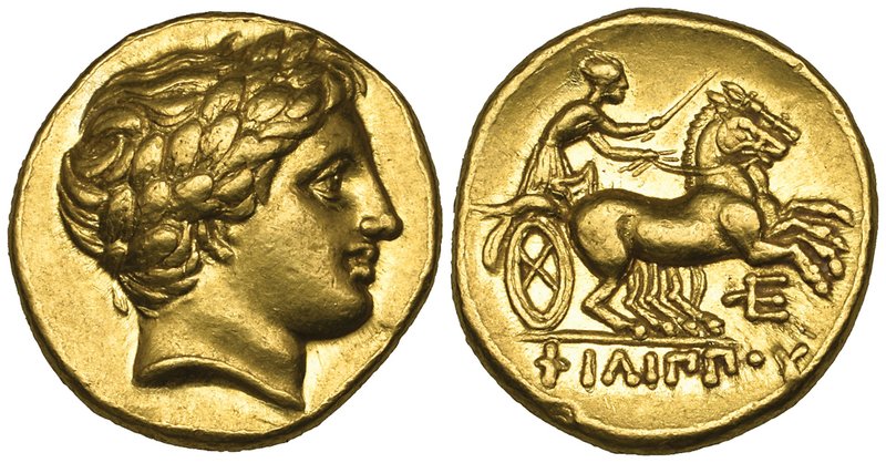 Kings of Macedon, Philip II (359-336 BC), gold stater, Amphipolis, c. 323-315 BC...