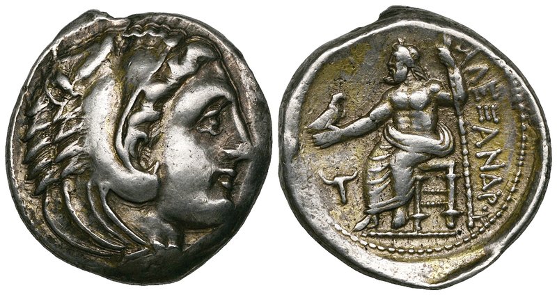 Kings of Macedon, Alexander III (336-323 BC), tetradrachm, Amphipolis, head of H...