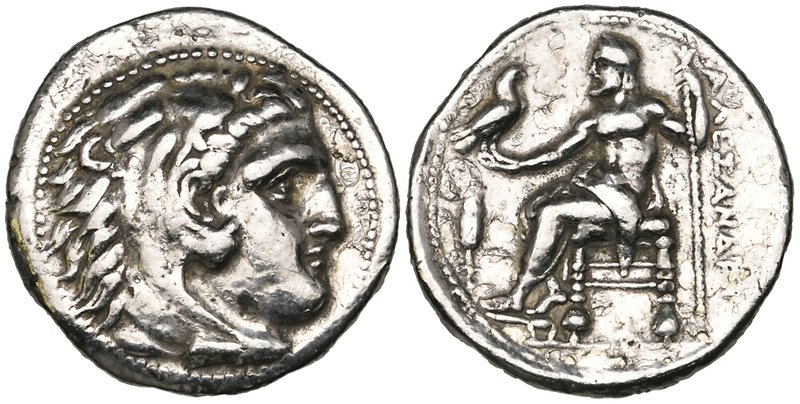 Kings of Macedon, Alexander III (336-323 BC), plated tetradrachm, Miletos, 13.16...