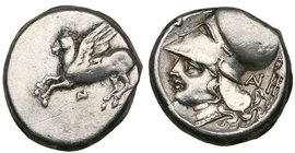 Illyria, Dyrrhachium, drachm, 3.29g (BMC 133); Colonies of Corinth, Corinthian style staters (5) of Anactorium, Leukas (2, one punch-marked) and Thyrr...