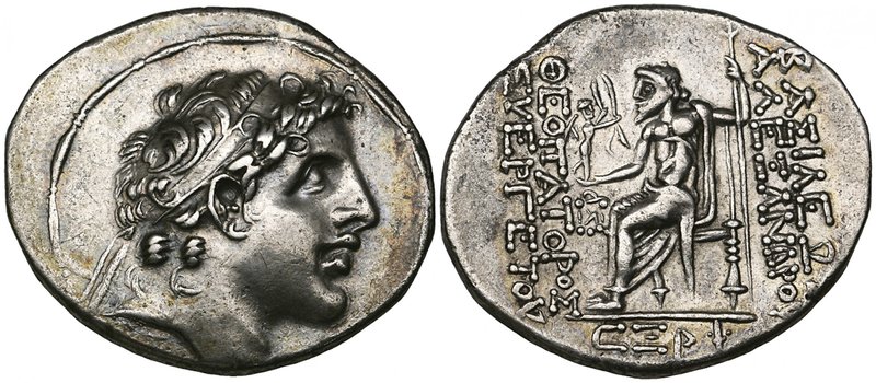 Kings of Syria, Alexander I, tetradrachm, Antioch, 147/6 BC, diademed head right...