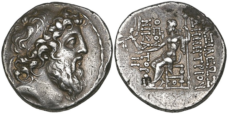 Kings of Syria, Demetrios II, 2nd reign (129-125 BC), tetradrachm, Antioch, diad...