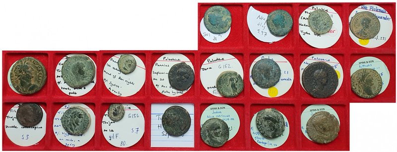 Galilee and Samaria, city bronze coins of Akko-Ptolemais (2, Sofaer 142, 231), C...