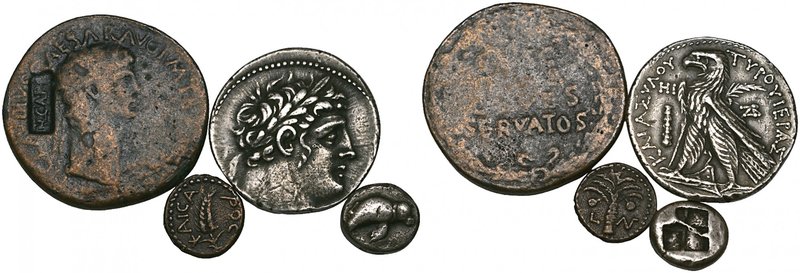 Phoenicia, Tyre, tetradrachm, dated year 97, 30/29 BC, laureate head of Melkarth...