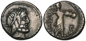 Roman Republic, denarii (4) of P. Laeca (Cr. 301/1), C. Mamilius Limetanus (Cr. 362/1), L. Procilius (Cr. 379/1) and L. Hostilius Sasaerna (Cr. 448/3)...