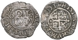 Philip II (1556-1598), half-real, Mexico mint, undated, Royal monogram between O and oM, rev., lions and castles transposed, 1.65g (Cal. type 428, no....