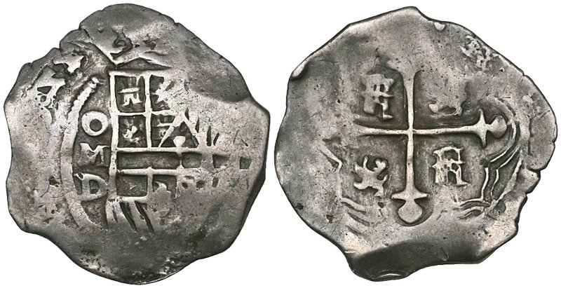 Philip IV (1621-1665), 2 reales, Mexico mint, [16]22 (?) D, digits of date of mi...
