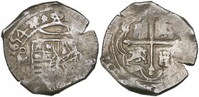 Philip IV (1621-1665), 4 reales (2), Mexico mint, 1652 P, 5 of date over 4 and 2 over 1, 1654 (Cal. type 147; cf nos. 708, 710), first with slight sur...