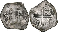 Philip IV (1621-1665), 8 reales, Mexico mint, 1650 P, 25.95g (Cal. type 94; cf no. 350), some corrosion and has been cleaned, fine. Ex La Maravilla sh...