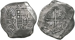 Philip IV (1621-1665), 8 reales Mexico mint, 1652 P, 2 of date over 1, 25.71g (Cal. type 94; cf no. 352), fine to very fine. Ex La Maravilla shipwreck...