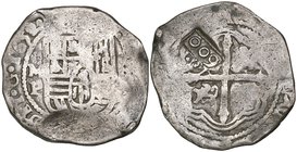 Philip IV (1621-1665), 8 reales, Mexico mint, 1652 P, 2 of date probably over 1, (Cal. type 94, no. 352), with Brazilian countermark ‘crowned 600’ (ré...