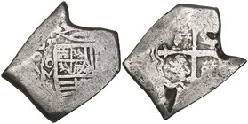 Carlos II or Philip V (1700-1724), cob 8 reales, 170[0] ? L, Mexico mint, 26.71g, very irregular shape, in good silver, fine

Estimate: GBP 150 - 20...