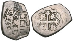 Philip V (1724-1746), cob 2 reales, 1730 G, with clear date, mint and assayer’s marks, 6.44g (Cal. type 212, no. 1267), small corrosion spot, good fin...