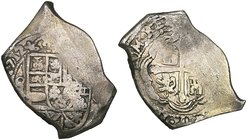 Philip V (1700-1724), cob 8 reales, 1712 [J], Mexico mint, with very clear date and mintmark, 26.45g (Cal. type 142, no. 741), minor corrosion spot on...