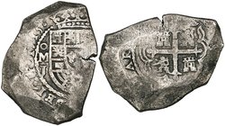 Philip V (1700-1724), cob 8 reales, 1715 J, Mexico mint, with clear date and very clear mint and assayer’s marks, 24.86g (Cal. type 142, no. 744), in ...