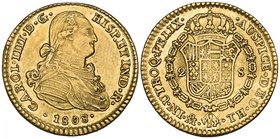 Carlos IV (1788-1808), 2 escudos, Mexico City mint, 1808, virtually mint state. Offered in a NGC holder graded AU 58

Estimate: GBP 800 - 1000
