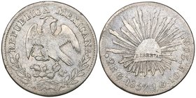 Republic, 2 reales, Guadalajara mint, 1857 JG, fine and rare

Estimate: GBP 150 - 250