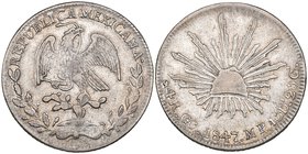 Republic, 4 reales, Guadalupe y Calvo mint, 1847 MP, good fine, very rare. Ex Alberto Mendez Collection.

Estimate: GBP 1200 - 1500