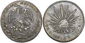 Republic, 4 reales, Oaxaca mint, 1861 FR, ornamental edge, extremely fine

Estimate: GBP 500 - 700