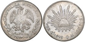 Republic, 4 reales (4), Zacatecas mint, 1849 OM, 1850 OM, 1856 OM, 1864 VL, very fine to good very fine (4)

Estimate: GBP 120 - 150