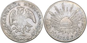 Republic, 8 reales, Durango mint, 1873 CP (DP-Do53), very fine, well toned

Estimate: GBP 200 - 300