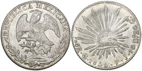 Republic, 8 reales, Guanajuato mint, 1835, rev., star on right corner of cap PJ (DP-Go17a), mint state

Estimate: GBP 180 - 220
