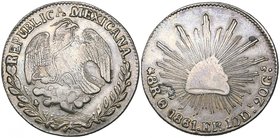 Republic, 8 reales, Oaxaca mint, mintmark Oa, 1861 FR (DP-Oa06), very fine for the issue, scarce

Estimate: GBP 200 - 300