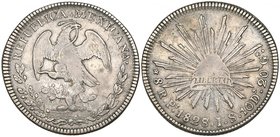 Republic, 8 reales, San Luis Potosí mint, 1828/7 JS (DP-Pi03a), good fine and clear

Estimate: GBP 150 - 200