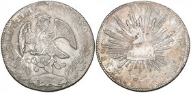 Republic, 8 reales, San Luis Potosí mint, 1859 PS/MC (DP-Pi41), from a hoard, very weak in places and also with corrosion spots, devices fine to very ...