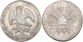 Republic, 8 reales, San Luis Potosí mint, 1870 PS (DP-Pi58), weakly struck at the date, fine, very rare. Although legible as 1870, it is uncertain whe...