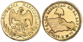 Republic, half-escudo, Durango mint, 1836/1 RM, mint state

Estimate: GBP 250 - 300