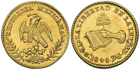 Republic, 1 escudo, Guadalajara mint, 1848/7 JG, good extremely fine

Estimate: GBP 150 - 200