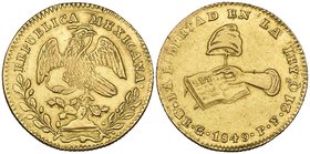 Republic, 2 escudos, Guanajuato mint, 1849 PF, F double-punched, very fine to good very fine

Estimate: GBP 240 - 280