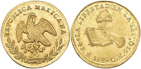 Republic, 4 escudos, Mexico City mint, 1869 CH, extremely fine

Estimate: GBP 600 - 800